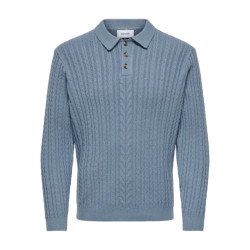 Only & Sons Onsflynn reg 5 pbt struc ls polo kn raf