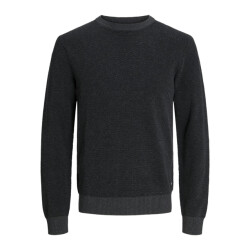 Jack & Jones Jjeglobe knit crew neck noos antraciet