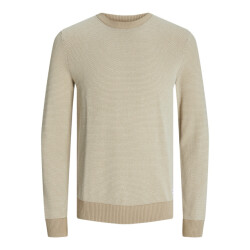 Jack & Jones Jjeglobe knit crew neck noos beige