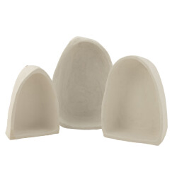 J-Line set van drie wandrekken papier mache 35x15x45cm