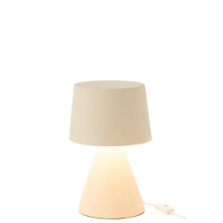 J-Line tafel lamp small kap aardewerk 22x22x34cm