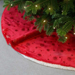Unique Living kerstboomrok britt red