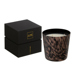 J-Line geurkaars noa sandalwood /goud small-50u 12x12x11.5cm