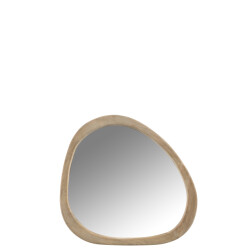 J-Line spiegel onregelmatig mangohout small 64x3x56cm
