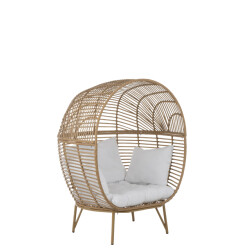 J-Line loungestoel ovaal staal 115x110x148cm
