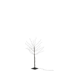 J-Line boom kaal+led metaal zwart metaal 76x76x100cm