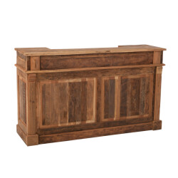 J-Line bar 2 lades gerecycleerd hout 180x55x106cm