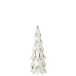 J-Line kerstboom stukken hout medium 28x28x80cm