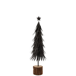 J-Line kerstboom metaal glitter small 15x15x56.5cm