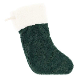 Unique Living kerstsok hanna dark green 45x25cm