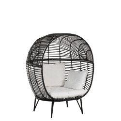 J-Line loungestoel ovaal staal 115x110x148cm