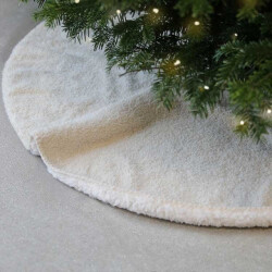 Unique Living kerstboomrok hanna dove white