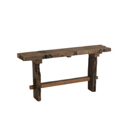 J-Line console brut gerecycleerd hout 150x35x75cm