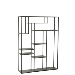 J-Line rek ongelijke legplank metaal 110x25x150.5cm
