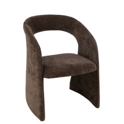 J-Line anise stoel textiel donker 65x66x86cm