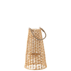 J-Line lantaarn anais rotan natural small 25x25x42.5cm
