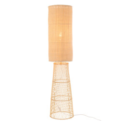 J-Line lamp room linnen/bamboe 30x30x141cm