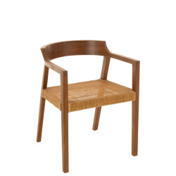 J-Line stoel emma teakhout 55x55x71cm
