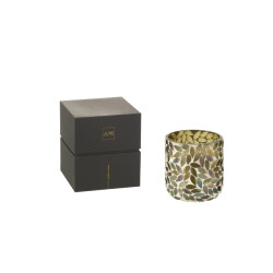 J-Line geurkaars tender rose wax small 50u 9x9x10cm