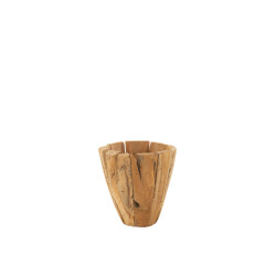 J-Line bloempot jack teak medium 35x35x40cm