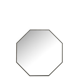 J-Line spiegel achthoek glas/metaal 65x65x3cm