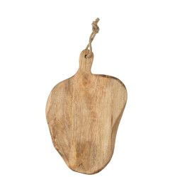 J-Line snijplank ovaal organic hout large 43x27x2.5cm