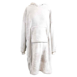 Unique Living hoodie oversized dove white -70x110cm