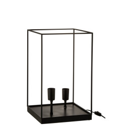J-Line lamp 2 lampen rechthoekig frame metaal large 30x30x50cm