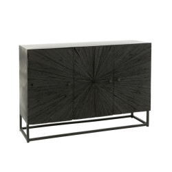 J-Line buffetkast shanil hout/ijzer 120x38x81cm