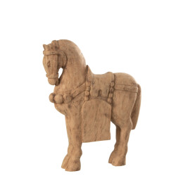 J-Line paard hout large 37x9x49.5cm
