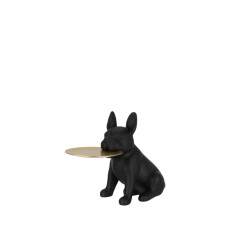 J-Line plateau bulldog poly /goud small 45x20x32.5cm