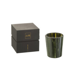J-Line geurkaars noa herbal serenity medium-55h 12.5x12.5x15.5cm