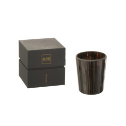 J-Line geurkaars noa woody aurora medium-55h 12.5x12.5x15.5cm