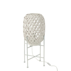 J-Line standing lamp bamboo white 26x26x63cm