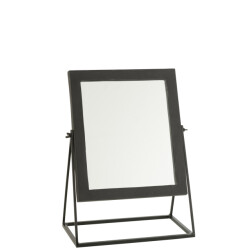 J-Line spiegel vierkant op voet metaal 34x20x47cm