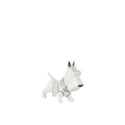J-Line hond trui keramiek zwart/wit medium 21.5x7.5x17cm