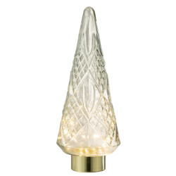J-Line kerstboom led glas large 18x18x47cm