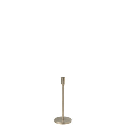 J-Line kandelaar metaal zilver small 15x15x41cm