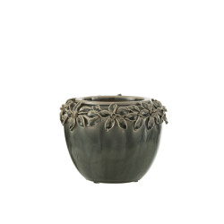 J-Line bloempot bloem keramiek large 21.5x21.5x16.5cm