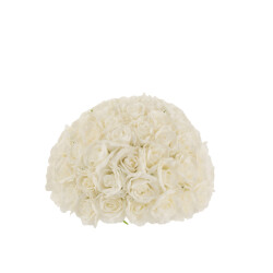J-Line bloembol half rozen plastiek medium 44x44x27.5cm