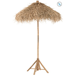 J-Line parasol op voet bamboe 150x150x260cm