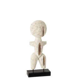 J-Line figuur primitief albasia hout small 14x6x40cm