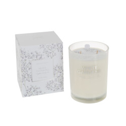 J-Line geurkaars white gardens large-70u 10x10x12.5cm