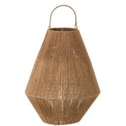 J-Line lantaarn dantya jute 37.5x37.5x48cm