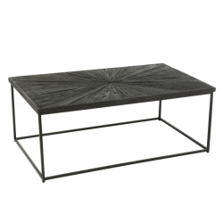 J-Line salontafel shanil hout/ijzer 120.5x70x47cm