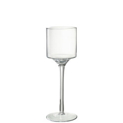 J-Line windlicht seni glas medium 15x15x45cm