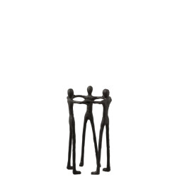 J-Line figuur persoon kring aluminium 20x20x36cm