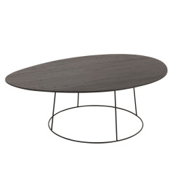 J-Line salontafel ovaal wood/metal d br 121x80x40cm