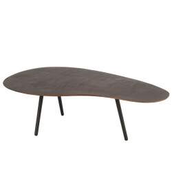 J-Line salontafel druppel aluminium/ijzer large 119x71.5x36.5cm