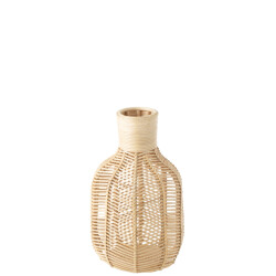 J-Line mand fles raffia 23x223x41cm